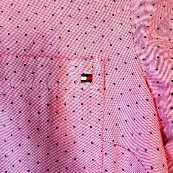 Boy's medium Tommy Hilfiger pink button up shirt - Picture 6 of 10